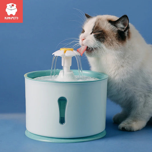 Pet Cat Drinking Water Fountain Dispenser Activated Carbon Filters LED Automatic Feeder Container USB Interface